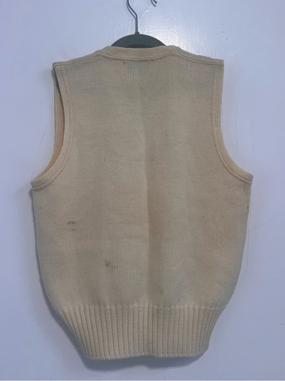 Catalina Inc. 100% Virgin Wool 1956 DUNCAN YO-YO WINNER Patch Vest Size M